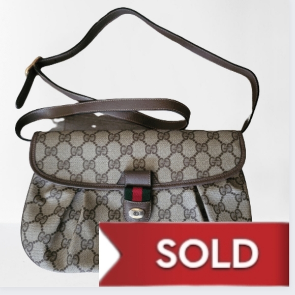 Gucci Handbags - 💖VINTAGE GUCCI SUPREME GG OPHIDIA,  SHOULDER BAG W/REMOVEABLE STRAP FOR C…